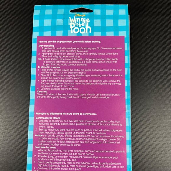 Disney Winnie The Pooh Border Stencil 5"x14" Bees Dragonflies Crafts Walls Decor - Picture 5 of 7